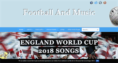 Desktop Screenshot of footballandmusic.co.uk